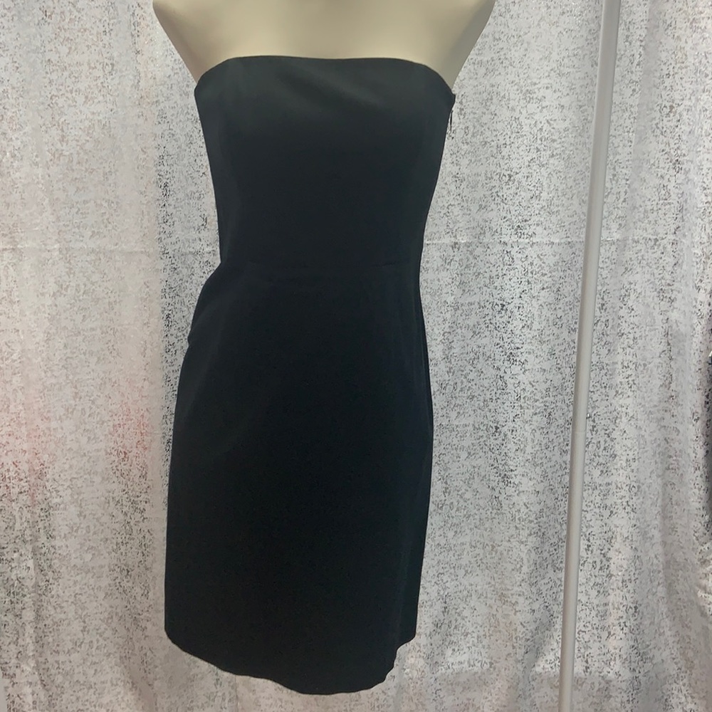 Banana Republic black strapless dress